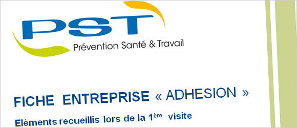 Fiche d'Entreprise Adhesion